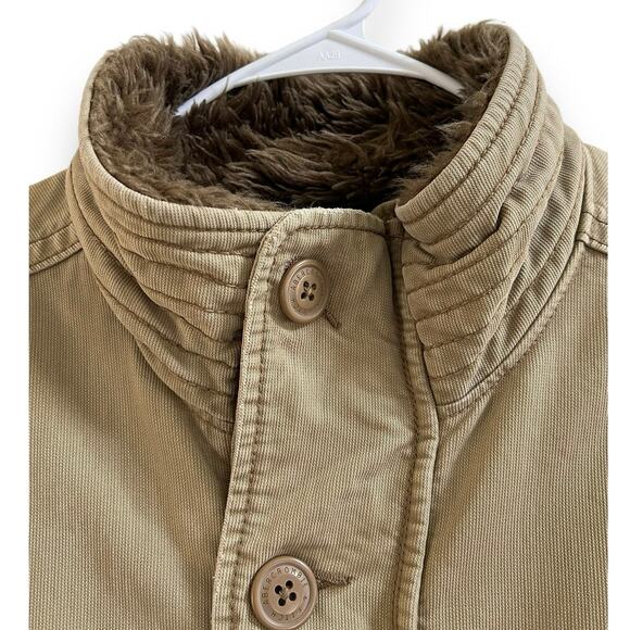 Abercrombie & Fitch Vintage Adirondack Coat Tan Heavyweight Jacket Men’s Small - Picture 3 of 15